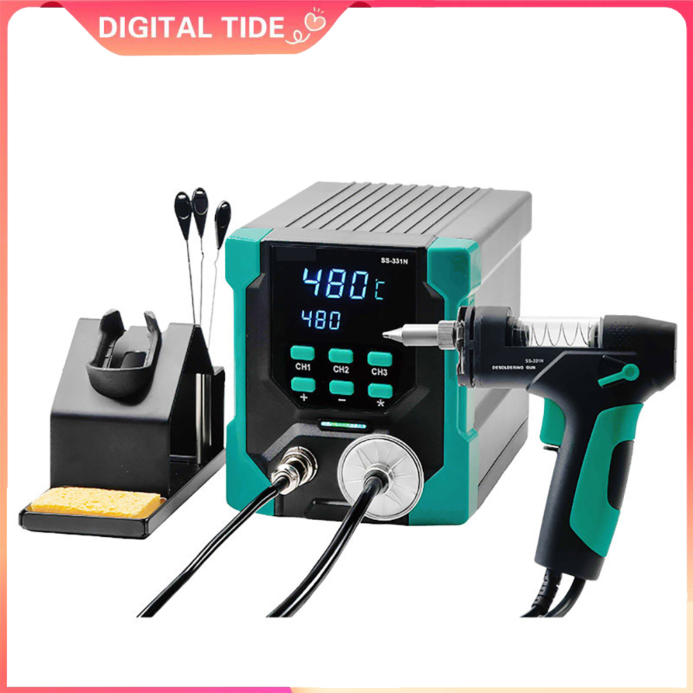 Desoldering Gun Vacuum Electric - Pompa Dissaldante Elettrica Digitale LCD ESD