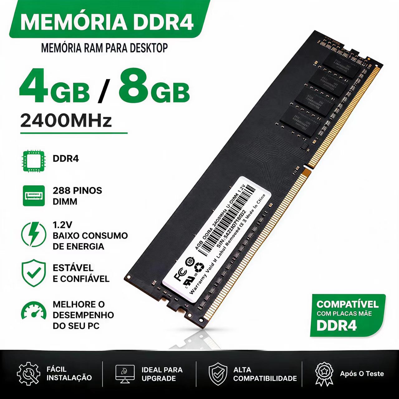Khadas Vim4 8Gb - RAM DDR4 4GB 8GB 2400MHz Memoria