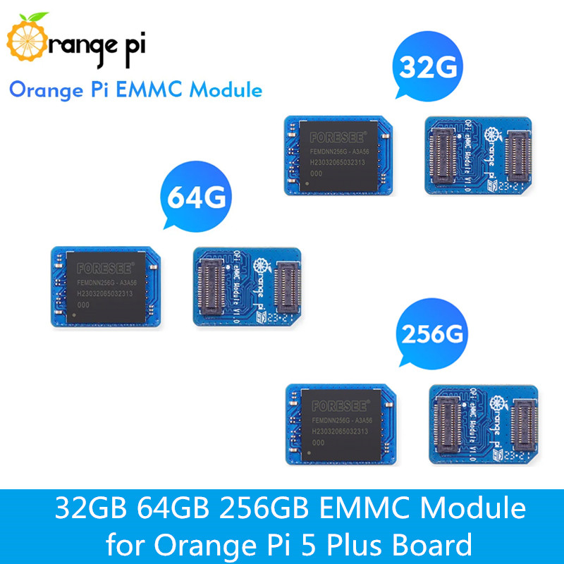 Orange Pi 5 Plus 16Gb - Modulo EMMC Orange Pi 32GB 64GB