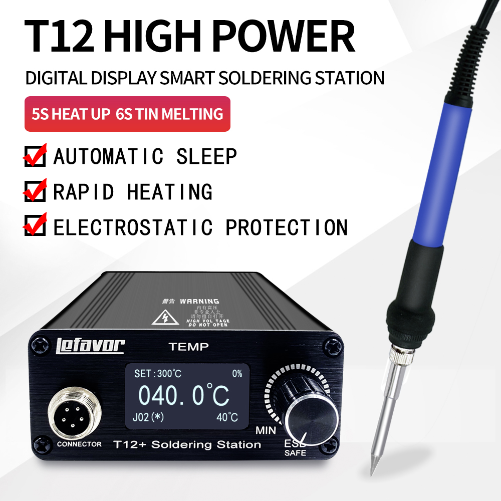 Soldering Station T12 Oled - Stazione di saldatura T12 + Saldatore